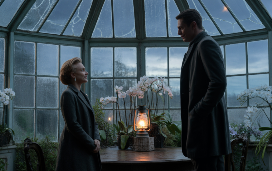 He Found Her in the Winter Greenhouse