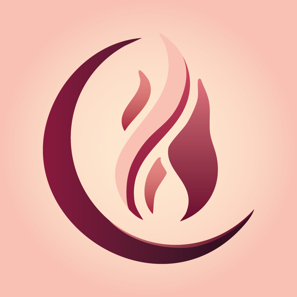 HollowVelvet logo icon with elegant flame design